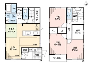 愛知県刈谷市戸建ての物件間取画像